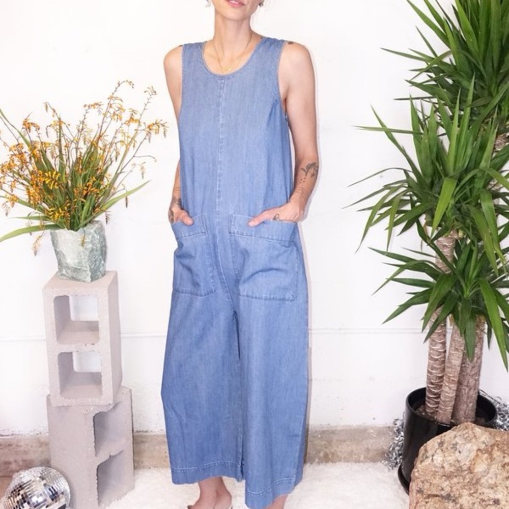 Ilana Kohn Milo Jumpsuit in denim blue